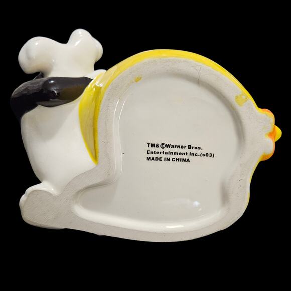 Sylvester & Tweety Looney Tunes Ceramic Planter Pot Holder Warner Bros 2003 - Picture 6 of 7